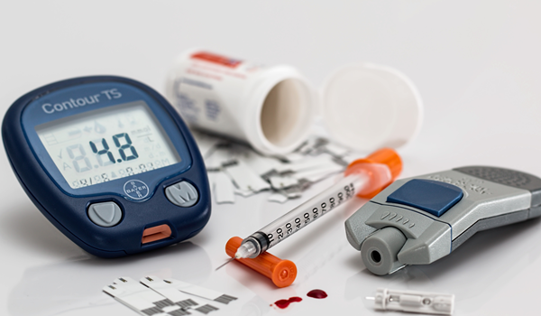 a group of medical items on a table